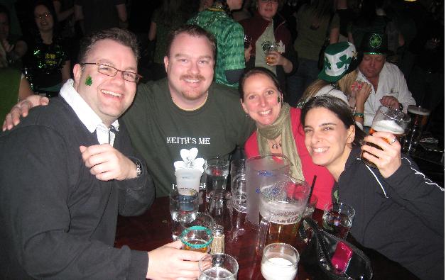 Paddy's Day regulars that always have a good time.
